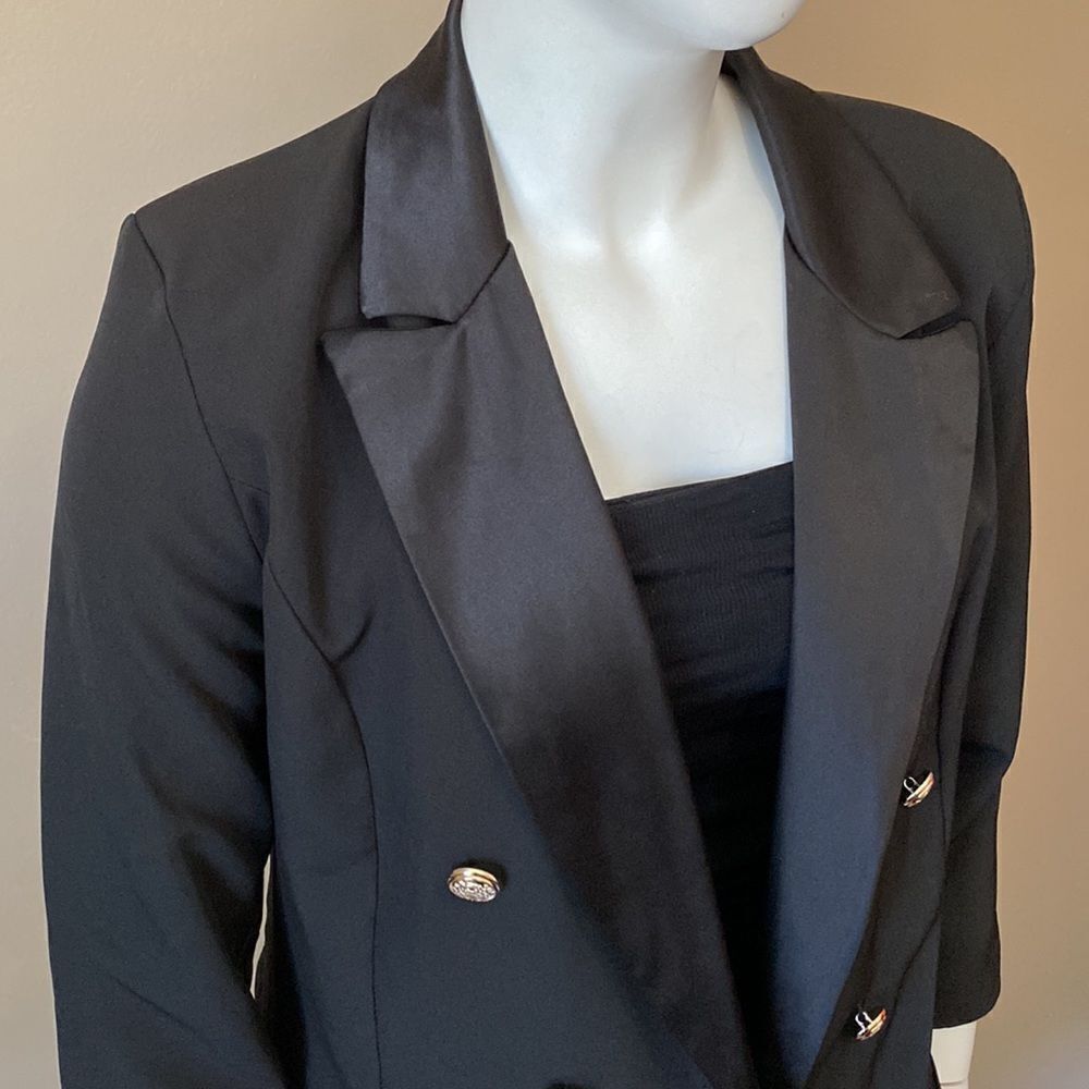 NWT Boohoo Plus Button Tuxedo Dress - Size: UK 20 - Picture 10 of 16